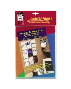 DAX Velcro/Magnetic Cubicle Photo/Document Frame, 8.5" W x 11" H, Clear Acrylic 