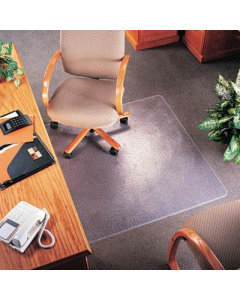 deflect-o SuperMat Medium Pile Carpet 36" W x 48" L with Lip, Beveled Edge Chair Mat CM14113
