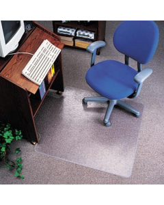deflect-o EconoMat Low Pile Carpet 36" W x 48" L with Lip, Straight Edge Chair Mat CM21112