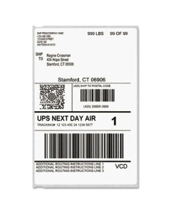Dymo LabelWriter 4" x 6" Shipping Labels, White, 200/Pack