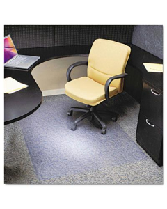 ES Robbins EverLife Medium Pile Carpet 46" W X 60" L, Crystal Edge Chair Mat 122371