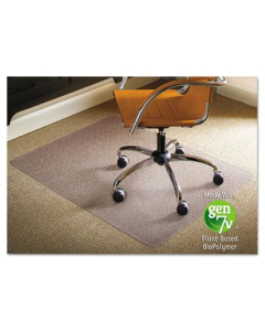 ES Robbins Low Pile Carpet 46" W x 60" L, Straight Edge Chair Mat 141052