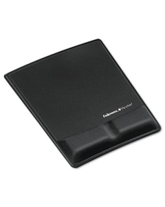 Fellowes 8-1/4" x 9-7/8" Microban Memory Foam with Wrist Support, Black
