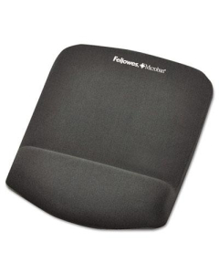 Fellowes PlushTouch 7-1/4" x 9-3/8" Foam Mouse Pad with Wrist Rest, Graphite
