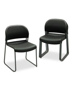 HON GuestStacker 4031 Steel Frame Plastic Stacking Chair, 4-Pack