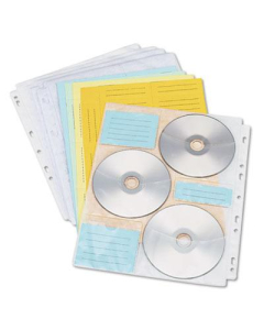 Innovera 10-Pack CD & DVD Two-Sided Storage Pages