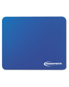 Innovera 9" x 7-1/2" Natural Rubber Mouse Pad, Blue