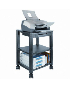 Kantek 3-Shelf Deskside Printer Cart, Black