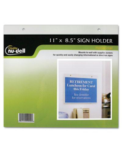 NuDell 11" W x 8.5" H Wall Mount Sign Holder