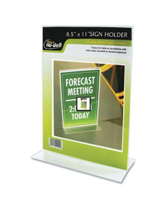 NuDell 8.5" W x 11" H Stand-Up Sign Holder