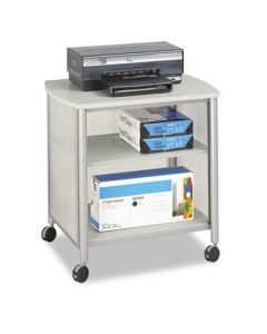 Safco One-Shelf Deskside Machine Cart, Gray