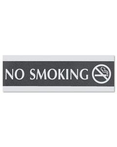 Headline Century 9" W x 3" H No Smoking Office Sign
