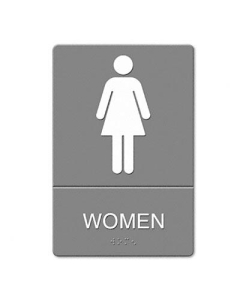 Headline 6" W x 9" H Women Restroom ADA Sign