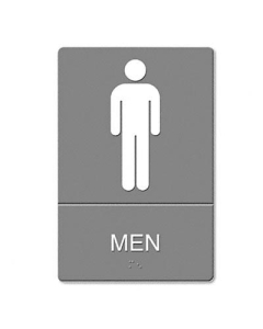 Headline 6" W x 9" H Men Restroom ADA Sign