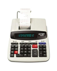 Victor 1297 Two-Color Commercial 12-Digit Printing Calculator