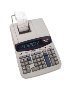 Victor 1560-6 Two-Color Commercial Ribbon 12-Digit Printing Calculator