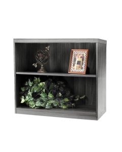 Mayline Aberdeen AB2S36 2-Shelf Bookcase (Shown in Grey Steel)