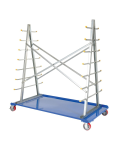 Vestil A-Frame Cart With Storage Rack