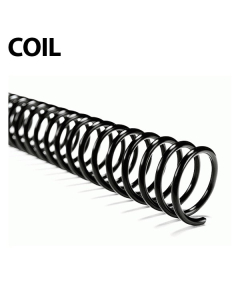 Akiles Plastic Coil Bindings (100 Pcs.) 4:1 Pitch 12" Length