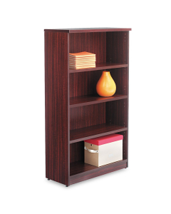 Alera Valencia VA635632 4-Shelf Laminate Bookcase (Shown in Mahogany)