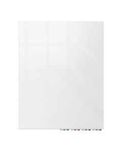 Ghent Aria 5' x 3' Magnetic Low Profile 1/4" Tempered Glass Whiteboard With 4 Rare Earth Magnets, 4 Markers and Eraser