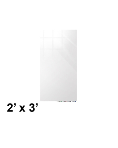 Ghent ARIASN32 Aria 2 W x 3 H Colored Non-Magnetic Glass Whiteboard (Shown in White)