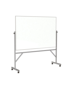 Ghent Dry Erase 6' x 4' Aluminum Frame Reversible Mobile Whiteboard