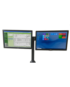 Newcastle Systems Dual Post Side-by-Side Monitor Mount for NB, PC, EC, Apex, & QC Series Carts