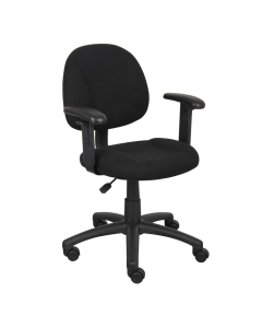 Boss B316 Deluxe Fabric Mid-Back Posture Task Chair (Shown in Black)