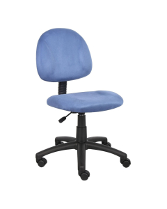 Boss B325 Deluxe Microfiber Mid-Back Posture Chair (Shown in Blue)