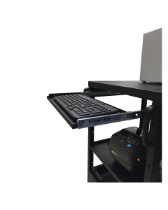 New Castle Systems B407 Keyboard Tray For EC Series Workstations (Example of Use)