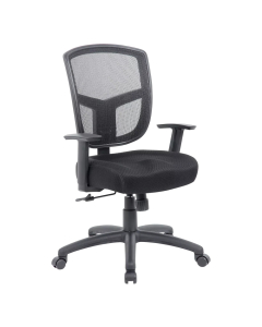 Boss B6022 Synchro-Tilt Mesh Mid-Back Task Chair