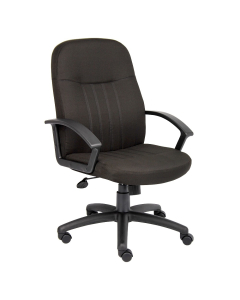 Boss B8306 Crepe Fabric High-Back Executive Office Chair