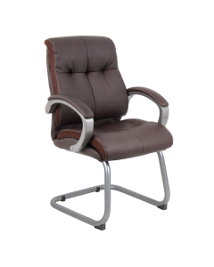 Boss LeatherPlus Guest Chair, Brown