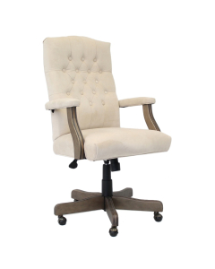 Boss B905DW Fabric Hardwood High-Back Executive Chair (Shown in Champagne)