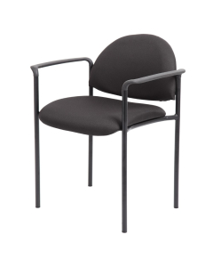 Boss Contemporary Stacking Guest Chair (Shown in Black)
