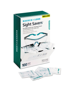 Bausch & Lomb Sight Savers Pre-Moistened Anti-Fog Tissues with Silicone, 100/Pack