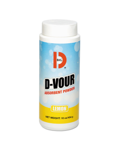 Big D D-Vour 16 oz. Absorbent Powder, 6.5" W x 9.3" L x 8.5" H, 6/Pack