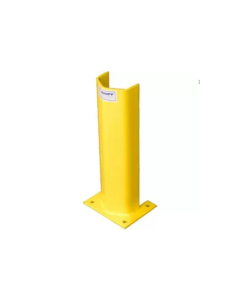 Bluff 12" Steel Post Protector, 1/4" Thick, Yellow