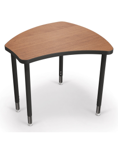 Balt Shapes Large Height Adjustable Student Desk (Shown in Amber Cherry)