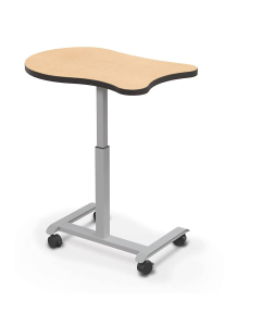 Balt Hierarchy Grow and Roll 36" W x 24" D Height Adjustable Fender Shape Student Desk