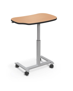 Balt Hierarchy Grow and Roll 36" W x 24" D Height Adjustable Bean-Shaped Student Desk