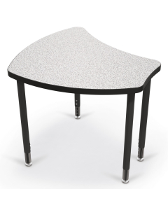 Balt Shapes 29" W x 27" D Height Adjustable Student Desk (Shown in Grey Nebula)