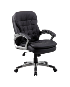 Boss B9336 Ribbed Pillow CaressoftPlus Mid-Back Executive Office Chair
