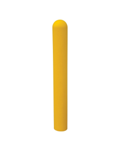 Vestil 6" Round LDPE Bollard Cover Post Protector Sleeve, Yellow