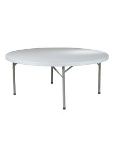 Office Star 71" Round Multi-Purpose Folding Resin Table