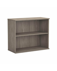 Bush Business Furniture Hybrid 30" H 2-Shelf Bookcase, Hickory