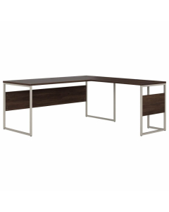 Bush Business Furniture Hybrid 72" W x 30" D L-Shaped Desk, Walnut
