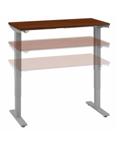 Bush Business Furniture Somerset 48" W x 24" D Height Adjustable Standing Desk, Hansen Cherry
