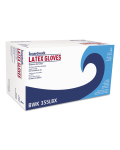 Boardwalk General Purpose Powdered Latex Gloves, Large, Natural, 4.4 mil, 1,000/Pack